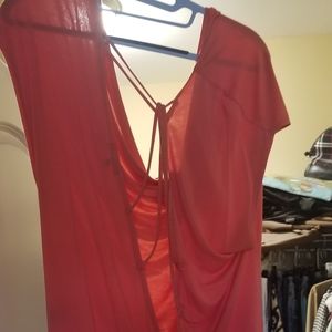 Open back tunic